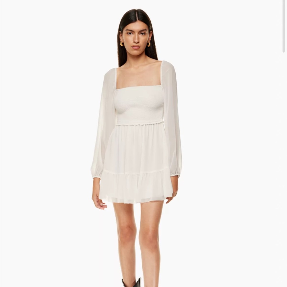 Aritzia Tempest Mini Dress Ivory Size M